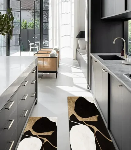 2PCS Gold Abstract Geometric Kitchen