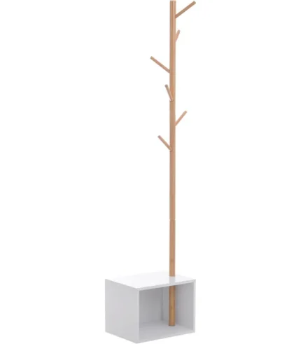 HOMCOM 180cm Hallway Coat Rack Storage